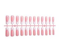 Faux ongles à presser sur les ongles carrés French Styles avec bandes 3D Décoration des ongles Manucure Ongles Déclarations