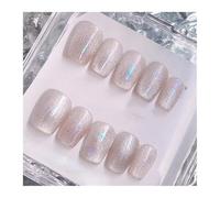 Faux Ongles À Pression Avec Yeux De Chat Roses, Faits À La Main, Avec Nœud Papillon, Motifs De Cœur D'amour, Couverture Complète, Pour Femmes, Manucure À Faire Soi-même Décorations Manucure(XS-Y3)