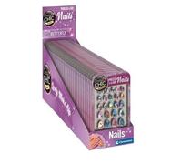 Faux ongles adhésifs colorés pour enfants Crazy Chic Colorful. Clementoni