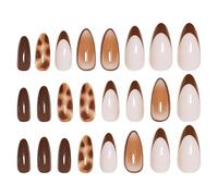 Faux ongles, application rapide et facile, 1 lot, ongles à porter au quotidien, ensemble de manucure élégant, aspect salon, pour femmes et filles, carnaval, fête quotidienne