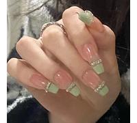 Faux Ongles Armure De Ballet En Chaîne Verte Française À Travers La Glace, Les Faux Ongles Ont Fini De Porter Un Patch D'armure Entièrement Attaché À L'europe Et Aux États-Unis Portant Une Armure.(72p