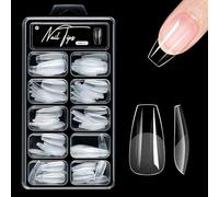Faux ongles artificiels en acrylique avec étui de rangement