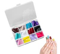 Faux Ongles - Assortiment De Styles Multicolores, Options De Longueur Longue Et Courte, Collection De Bouts De Doigts Artificiels À Couverture Complète | Bricolage Décoration Pratique Maison Voyage