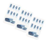 Faux Ongles Ballerine Autocollants Bleus 72 Pièces Finition Complète