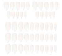 Faux Ongles Blancs en Plastique pour Manucure, Pose Facile | Ongles Naturels et Extensions, Pratique pour Débutantes, pour Nail Art, Fêtes et Cours
