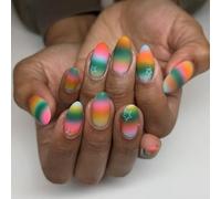 Faux ongles brillants à coller en forme d'amande - 12 tailles - Conseils français pour bricolage et décoration artistique