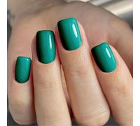Faux ongles brillants à pression courte, 24 pièces, couvertures complètes, à coller sur la manucure, pour les déplacements ou les fêtes, artificiels