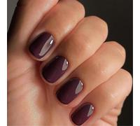 Faux ongles carrés à bout français - Couvrance complète