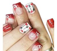 Faux ongles carrés - Faux supports de colle - Pour femmes et filles - Cadeaux à coller sur faux ongles