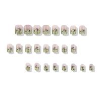 Faux Ongles Carrés Presse Pour La Fête De La Patrie Fausses Colles Artificielles Sur Les Dessins Pointes Françaises Faux Ongles