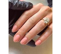 Faux Ongles Court MouyouGlow,Rond Baby Rose Unicolore Short Full Cover Press on Nails,Light Pink Plain Pure Colour Eté INS Acryl Fake Nails pour Femme