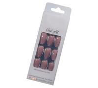 Faux ongles courts à pression, pointes en résine, fines et confortables, ongles à couverture complète, pour femmes et filles, beauté quotidienne, fête, maison, salon, rendez-vous, bureau, événement