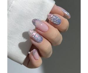 Faux ongles courts en amande, design texturé ondulé français, pression professionnelle pour taper, cuisiner, application facile, pression sur ABS