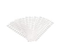 Faux Ongles Courts Ovales Givrés Ultra Minces Non Marqués Conseils de Faux Ongles DIY Nail Art 300 Pièces pour Salons de Manucure Mariages Vacances Matière Plastique Plusieurs