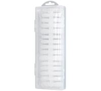 Faux Ongles Couvrants 300 Pièces, Plastique Blanc Frosted | Surface Vierge sans Trace, Design Simple, pour Cours D’Onglerie à Domicile et Créations Personnalisées