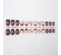 Faux ongles de Noël à presser - Motif flocon de neige scintillant - Faux ongles en acrylique à couverture complète pour fêtes de fin d'année, événements d'hiver | Cadeau pour femme, nail art