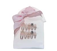 Faux ongles détachables, faits à la main, nœud du bout des doigts, nouveau Nail Art français(Size:L)