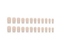 Faux ongles effet œil-de-chat pastel, 24 pièces, avec colle