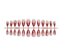 Faux ongles élégants à coller sur les ongles de Noël, application rapide et simple pour toute célébration Nail Art