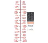 Faux ongles en acrylique 30 Pièces Stickers Manucure Design en Relief Faits