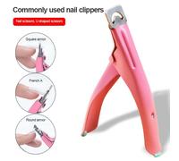 Faux-Ongles En Forme De U, Coupe-Ongle Acrylique Uv Gel French Manucure, Coupe-Ongle Créatif, Ciseaux, Tslm1