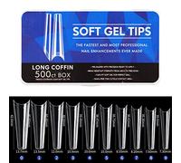 Faux ongles en gel souple - Couverture complète - Forme cercueil - Amande - Couverture complète - Forme ronde - Forme ovale - Amande