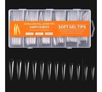 Faux ongles en gel souple - Demi-couverture complète - Extensions de ballets - Faux ongles