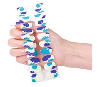 Faux ongles en gel tendance - Couverture complète - Effet yeux élégant - Application facile - Manucure - Autocollants adhésifs pour femmes