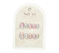 Faux ongles fabriqués à la main - Outils de manucure armure - Résistant à l'usure - Patch à ongles en amande - Automne - Carré de juin - Pointe olive de Noël - Pointe en amande faite à la main