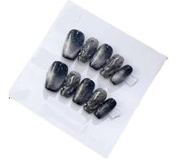 Faux ongles faits à la main portant des patchs longs et courts pour nail art (24215, S)