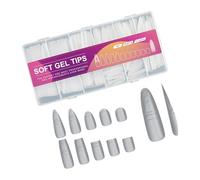 Faux ongles fins avec ABS solide, pas besoin d'application de lime, pour les femmes occupées, appuyez dessus