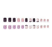 Faux ongles floraux sculptés artificiels en ABS, faciles à installer pour le bureau, la manucure quotidienne, type de presse sculpté
