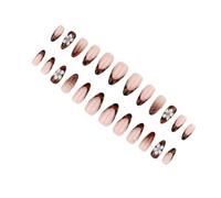 Faux Ongles Floraux Sculptés Élégants Type Presse ABS Application Facile Longue Durée Pour Événement Nuptial Bureau