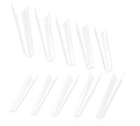 Faux Ongles Français Extra Longs 500 Pièces en Plastique ABS | Forme Naturelle, Faciles à Limer Modeler, Assortiments de Tailles, pour Nail Art et Concours