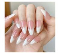 Faux Ongles Français Longs En Forme De Cercueil, 24 Pièces, Motifs Floraux Dorés, Vin Rouge, Perles De Caviar Florales, À Pression Kit Manucure(Y6)