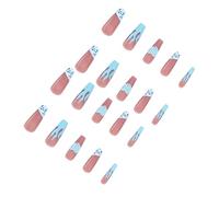 Faux Ongles Français Plein Recouvrement Longs en Abs 1 Boîte