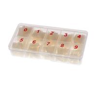 Faux Ongles French Tips Blancs, 500 Pièces, Plastique, pour Nail Art | Application au Gel Fibre de Verre, Faciles à Peindre, Lot pour Apprentis et Experts