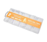 Faux Ongles, Full Cover Nail Tips 240pcs Ultrathin Transparent pour Salon de Manucure pour Femme