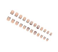 Faux ongles gaufrés sans couture, autocollants, confortables à porter, réutilisables, pour enseignants, vendeurs, utilisateurs actifs, faux ongles français à motif floral