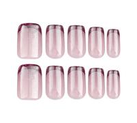 Faux Ongles Halloween Poudre à ongles rouge français, oeil de chat, feuille d'ongles, Patch court, Films, décoration d'ongles pour femmes et filles, 1ml (15x7x1.5cm)
