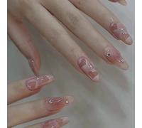 Faux Ongles Le Produit Fini De Pièce D'ongle De Type Goutte D'eau Peut Être Détachable Et Réutilisé Patch D'art D'ongle Diamant Nouvel Amour(72pcs)