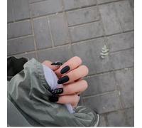 Faux Ongles Les Faux Ongles Finis Portent Un Patch De Manucure Perforé Amovible, Un Panier De Sol, Une Mousse D'extinction D'incendie, Une Femme De Ménage Occupée(72pcs)