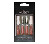 Faux ongles longs en acrylique réutilisables - Motif cercueil de ballet - Pour mariage