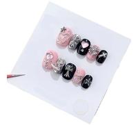 Faux ongles longs et courts faits à la main(24269,M)