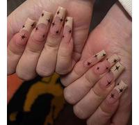 Faux Ongles Manucure Portant Manucure Longue Étoile De Ballet Manucure Portant Ongle Fini Manucure Détachable Ongle Patch Ongle(72pcs)