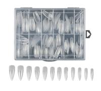 Faux Ongles Mate Pointes 240pcs Couvertures Complètes Fausses Acryliques Artificiels Faux Pour Conceptions Artistiques Pres En Forme De Presse Sur Clou