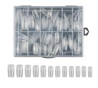 Faux Ongles Mate Pointes 240pcs Couvertures Complètes Fausses Acryliques Artificiels Faux Pour Conceptions Artistiques Pres En Forme De Presse Sur Clou