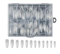 Faux Ongles Mate Pointes 240pcs Couvertures Complètes Fausses Acryliques Artificiels Faux Pour Conceptions Artistiques Pres En Forme De Presse Sur Clou