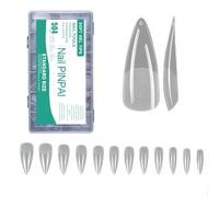 Faux ongles mats pré-limes à presser en gel pour extensions de 12 tailles