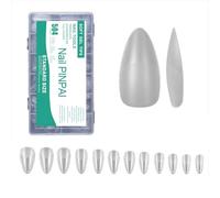 Faux ongles mats pré-limes à presser en gel pour extensions de 12 tailles